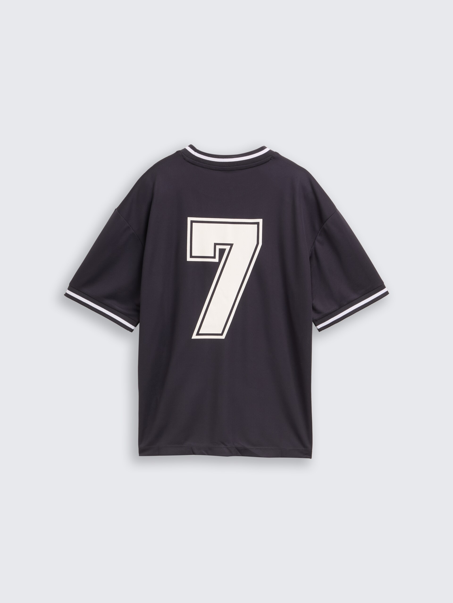 Oversized T-shirt met print op de rug - coal grey