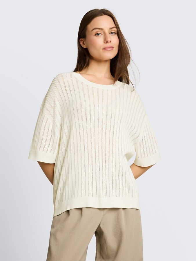 Loose Fit Pullover von Women, Whisper White