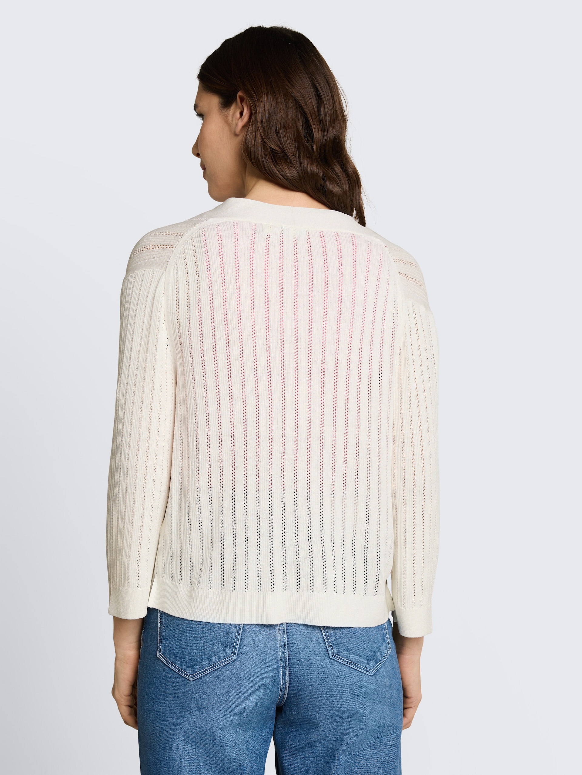 Vest met strikdetail - Whisper White