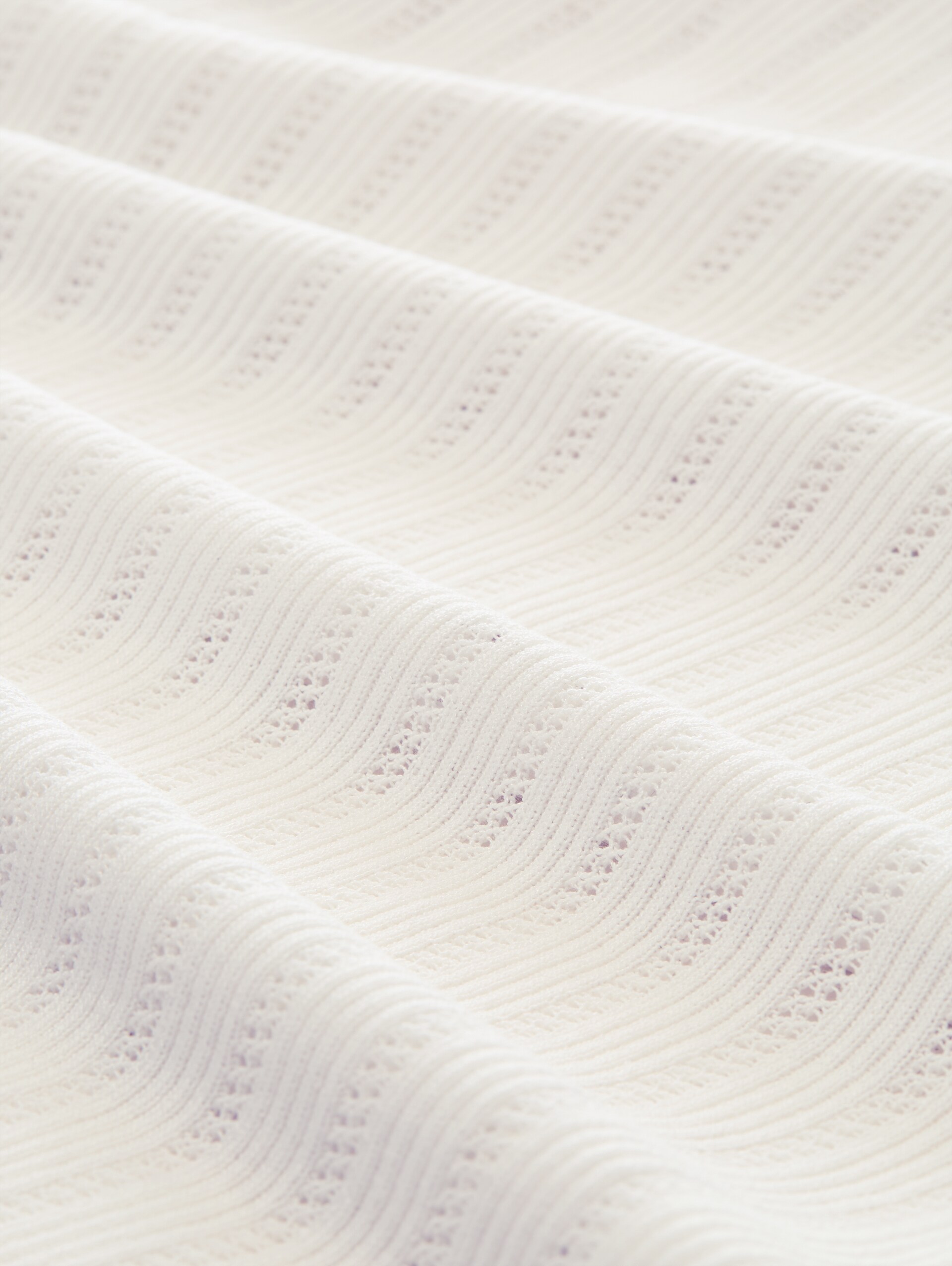 Vest met strikdetail - Whisper White - Materiaalweergave