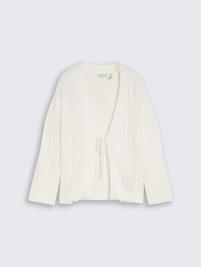 Cardigan avec nœud par Women, Whisper White