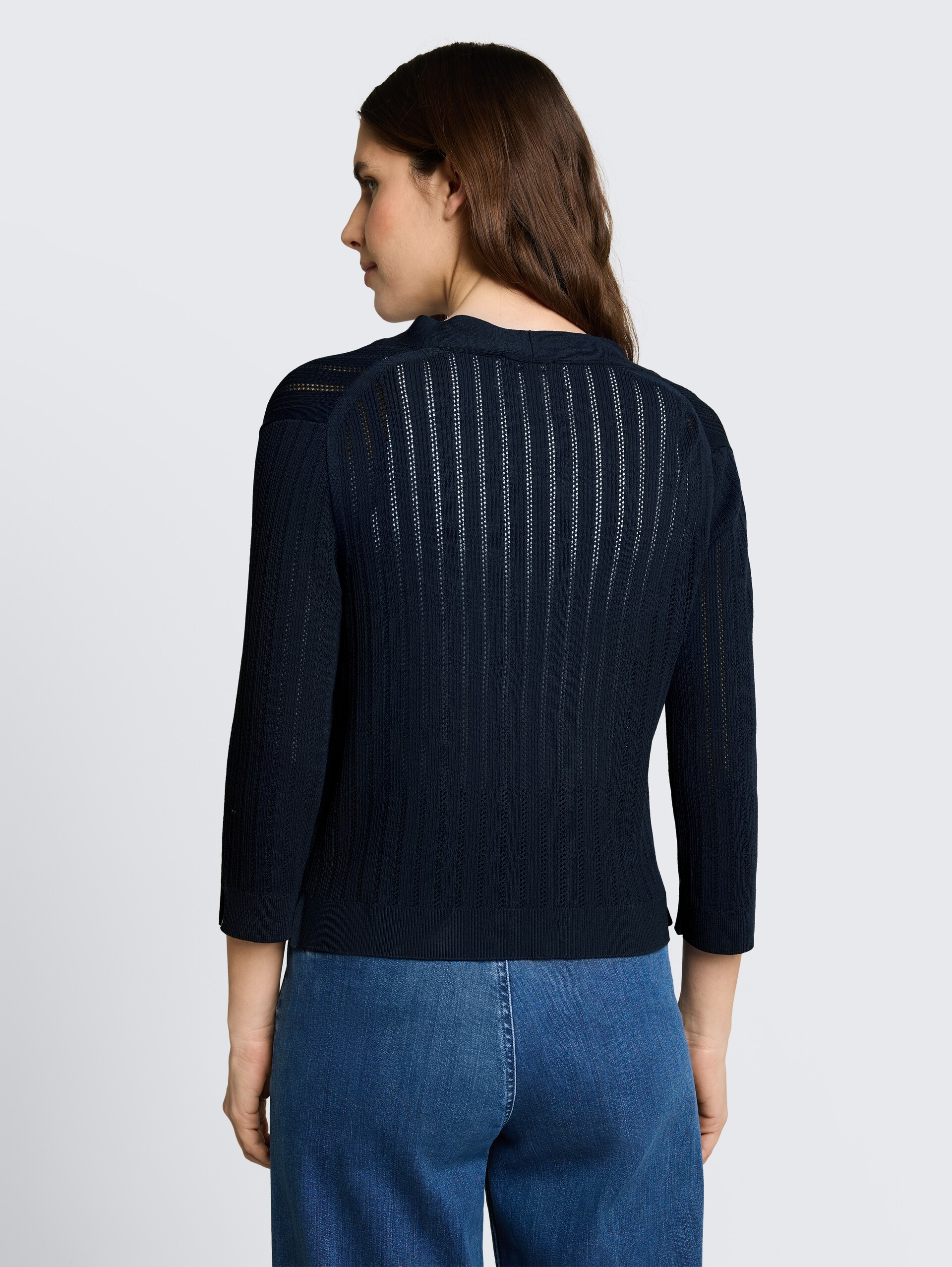 Vest met strikdetail - sky captain blue