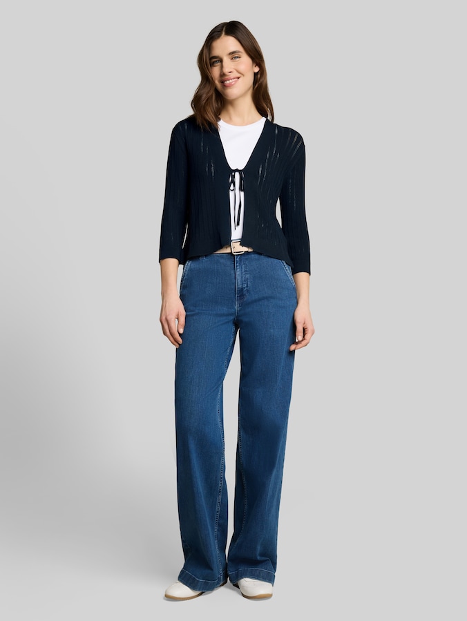 Cardigan mit Schleifendetail von Women, sky captain blue