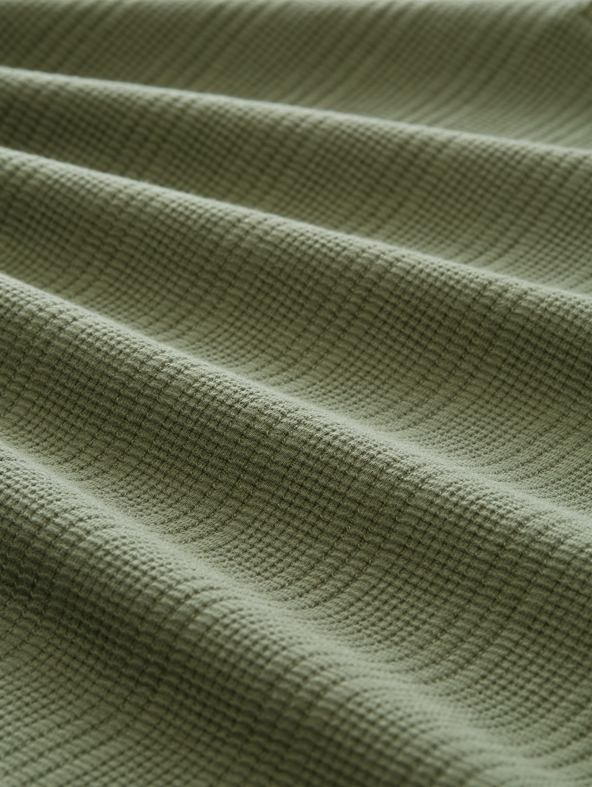 Poloshirt met relaxte pasvorm en wafelstructuur - Oak Leaf Green