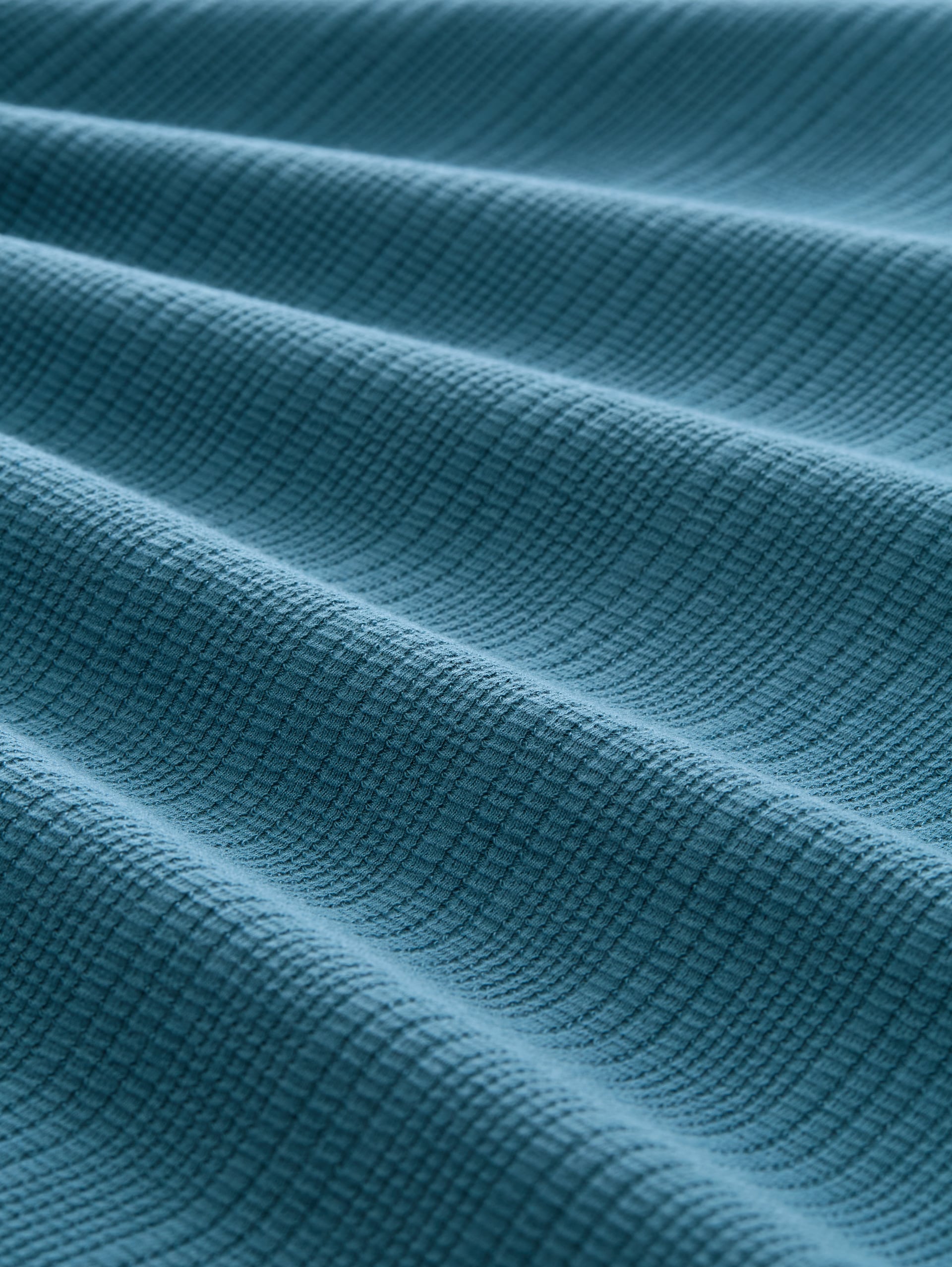 Poloshirt met relaxte pasvorm en wafelstructuur - classic dust blue