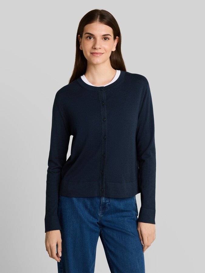 Cardigan mit Seidenanteil von Women, sky captain blue