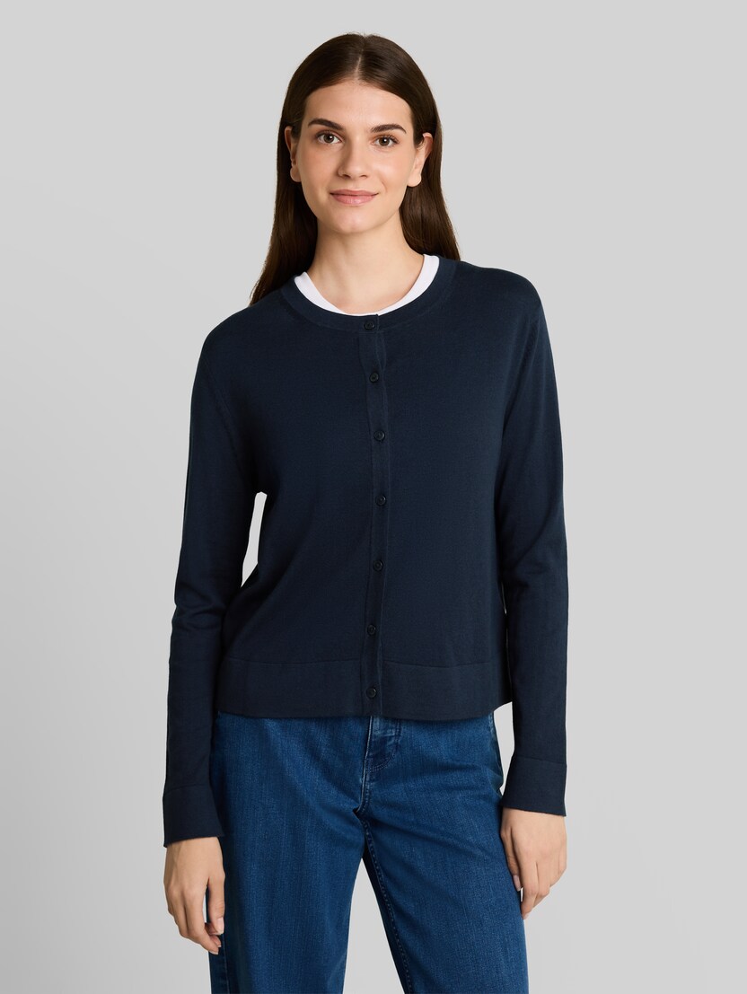 Cardigan mit Seidenanteil von Women, sky captain blue