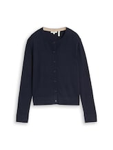 Ausgewählt, Cardigan mit Seidenanteil von Tom Tailor, blau