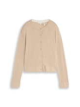 Nicht ausgewählt, Cardigan mit Seidenanteil von Tom Tailor, beige