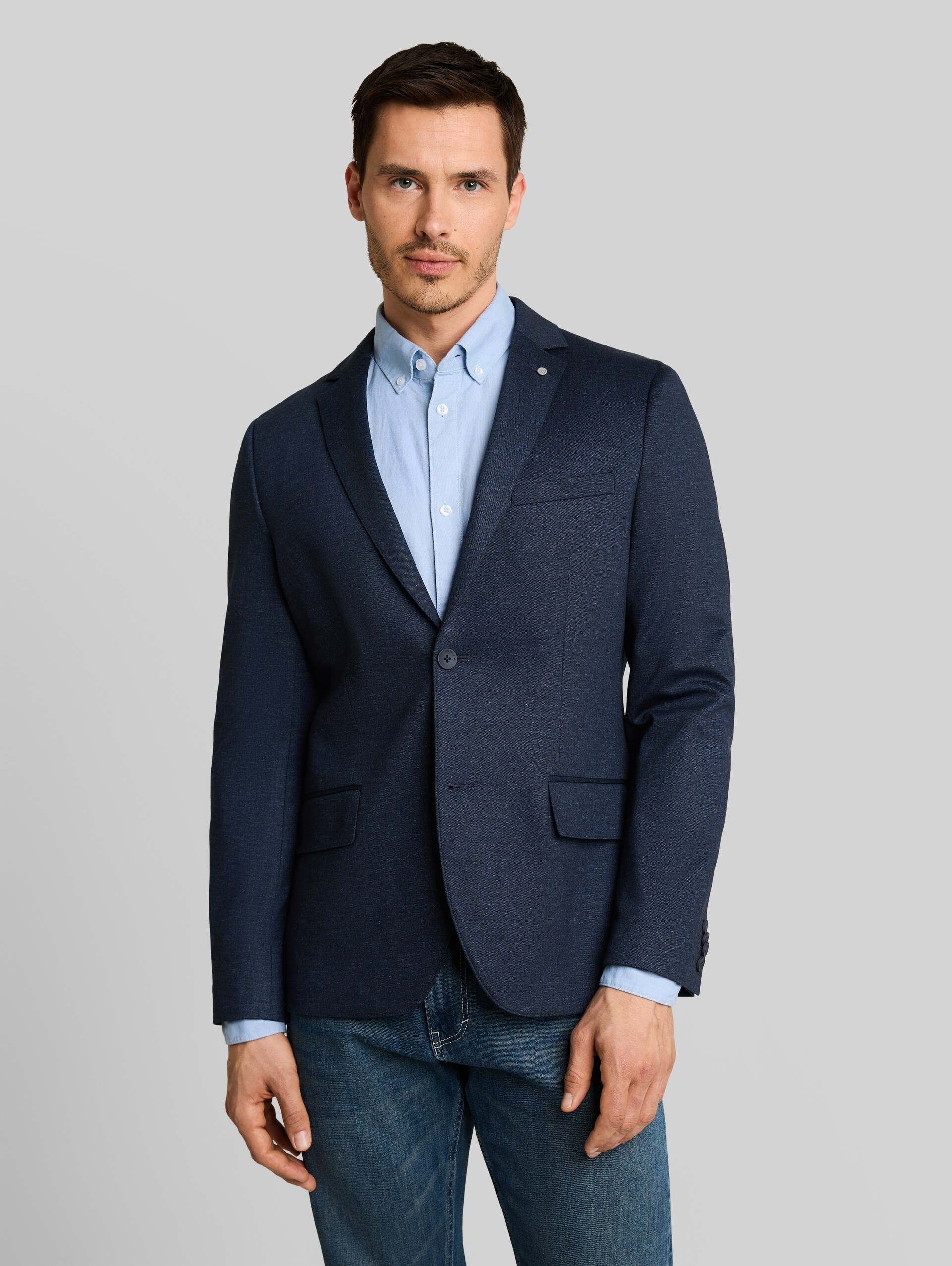 Veste à poches - navy twill melange