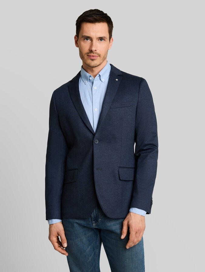 Sakko mit Taschen von Men, navy twill melange