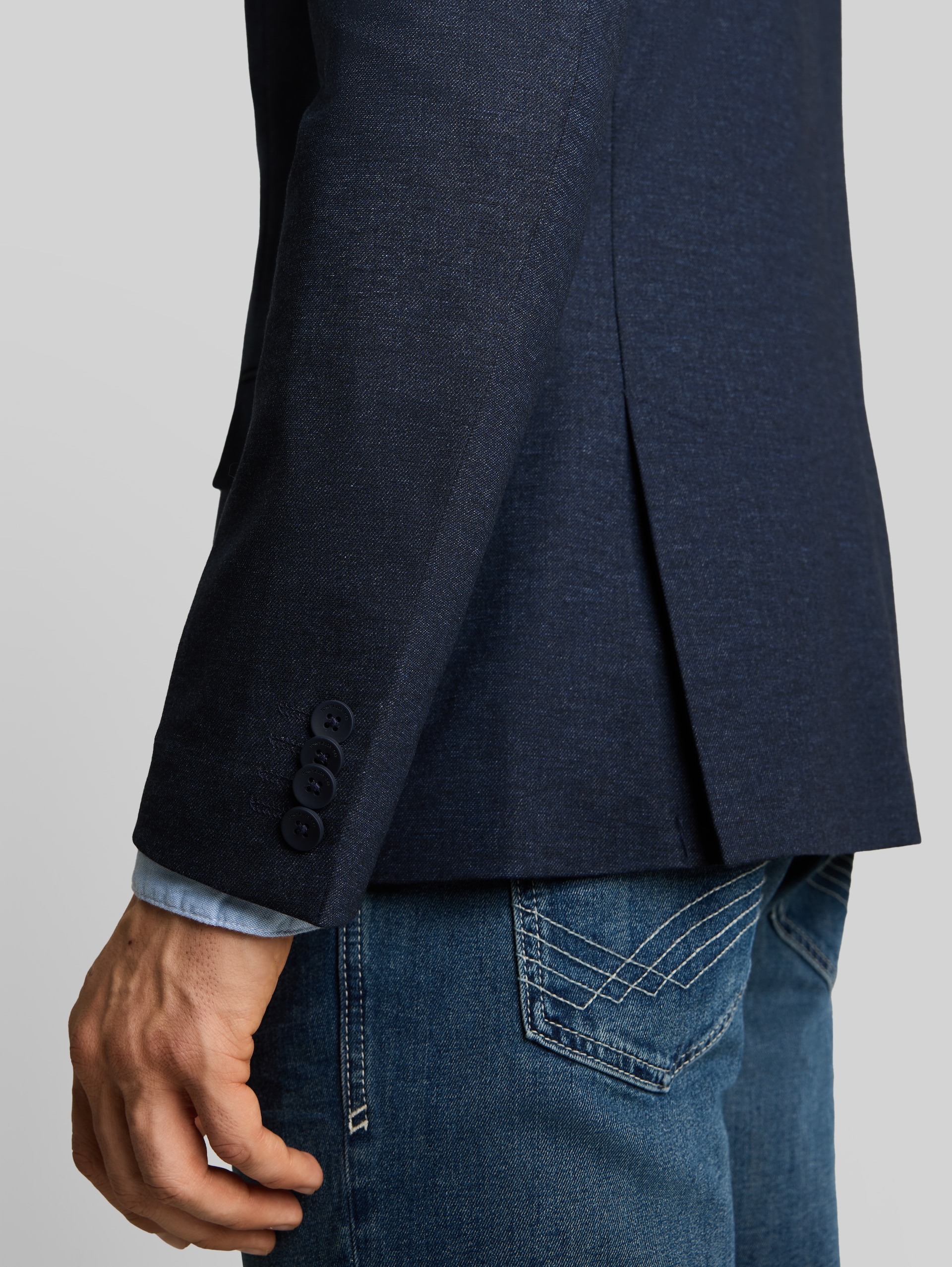Veste à poches - navy twill melange