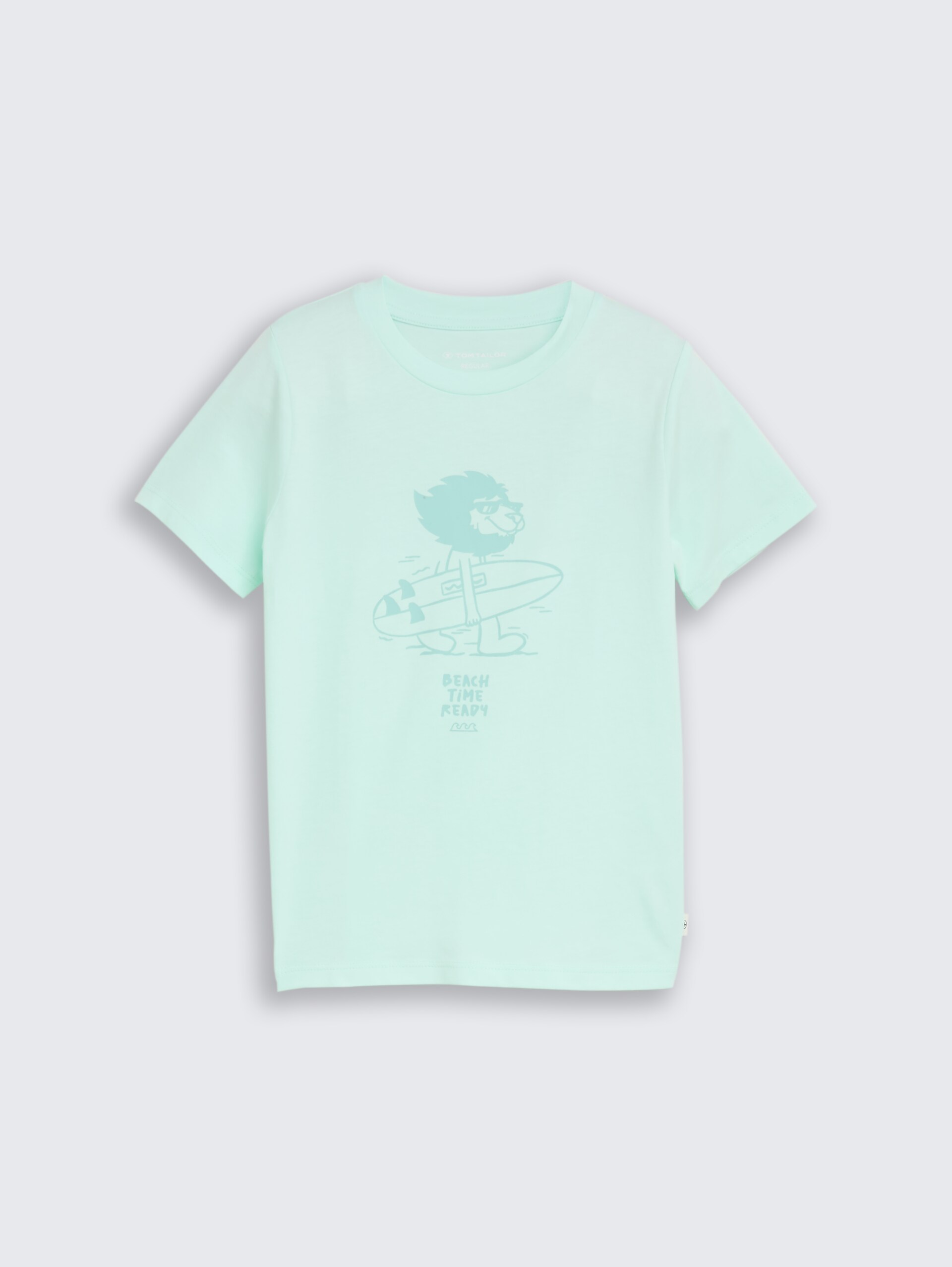 T-shirt met fotoprint - light bay green - Product vooraanzicht