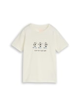 Nicht ausgewählt, T-Shirt mit Foto-Print von Tom Tailor, weiß