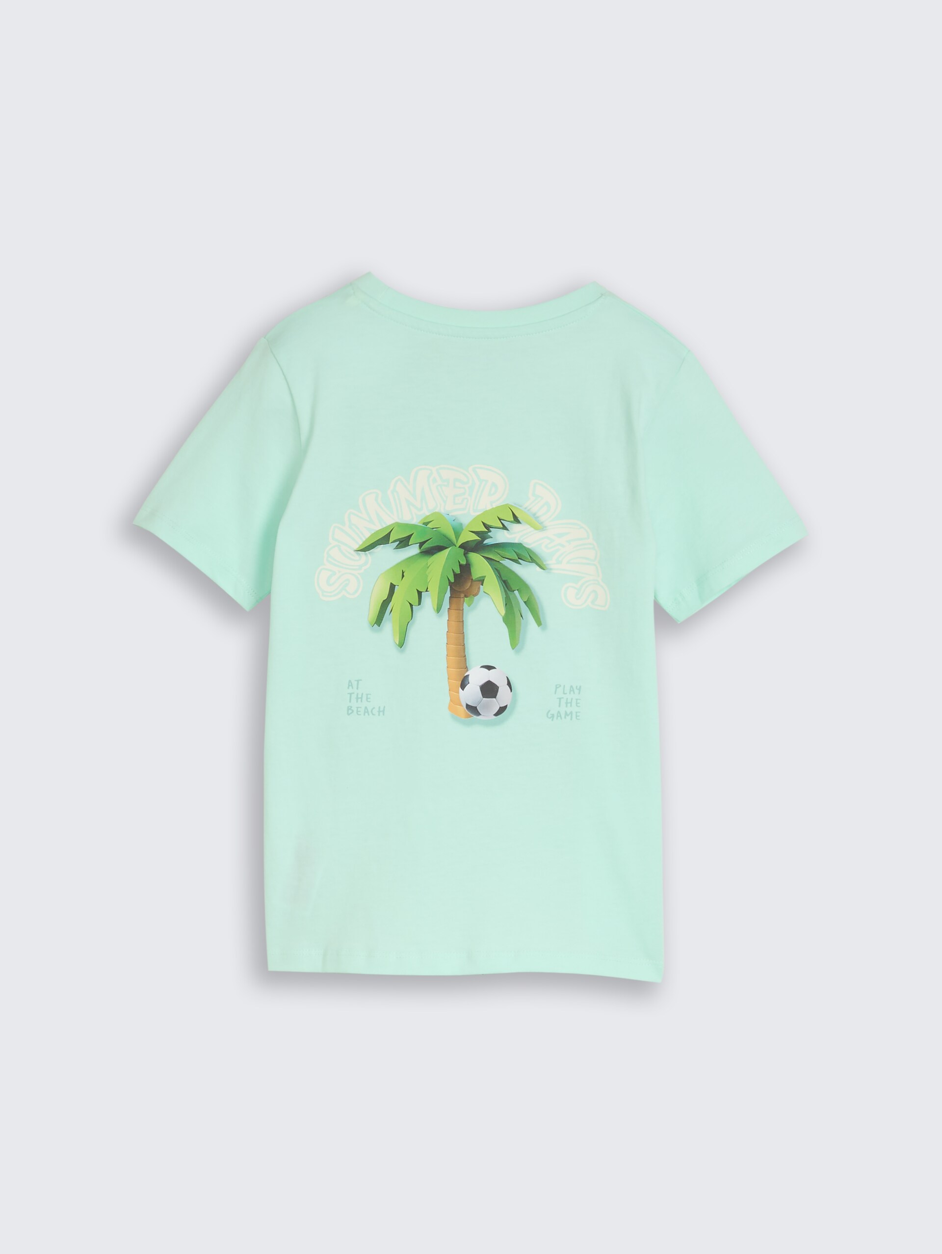 T-shirt met print op de rug - light bay green