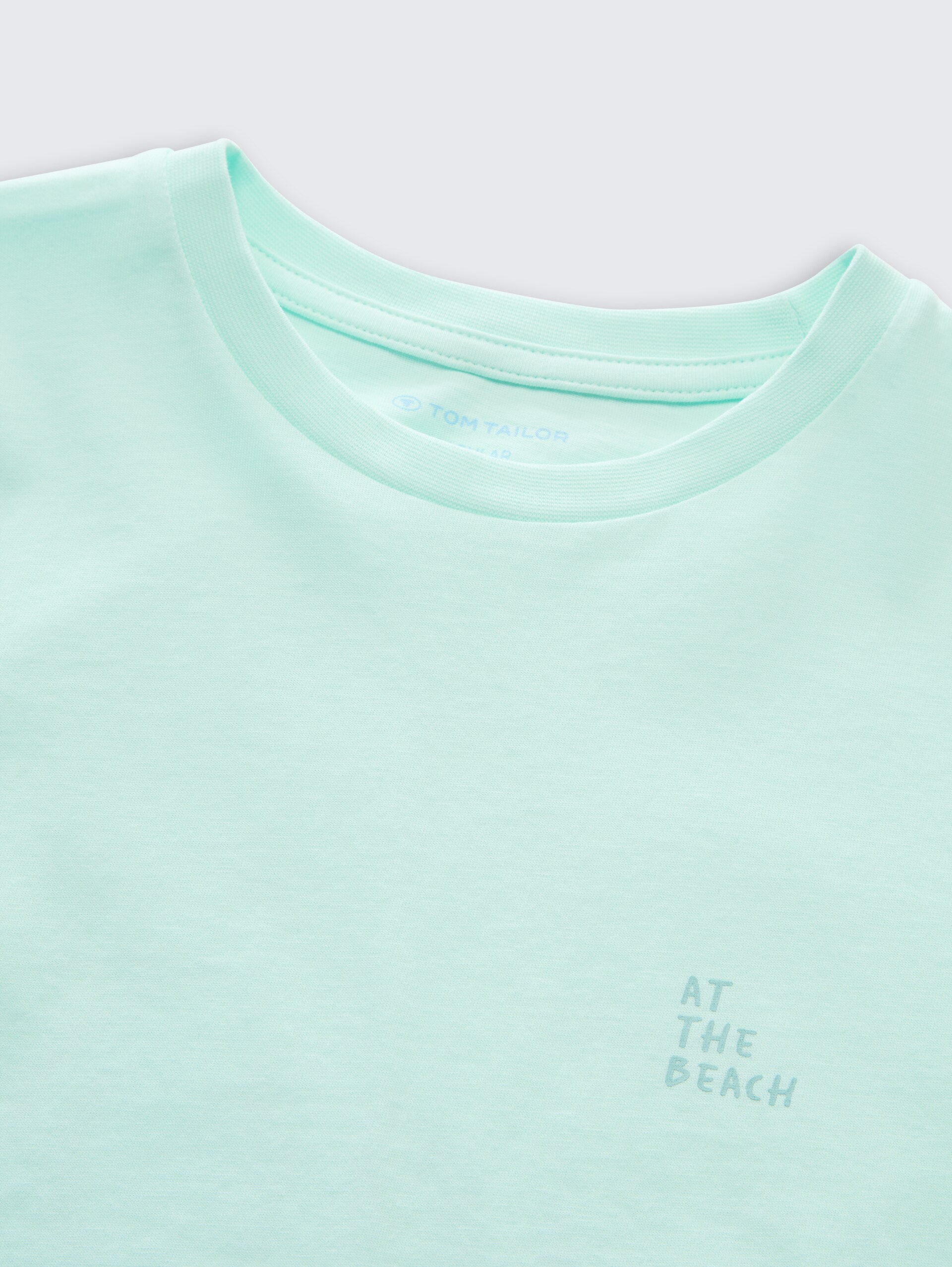 T-shirt met print op de rug - light bay green - Detailaanzicht model