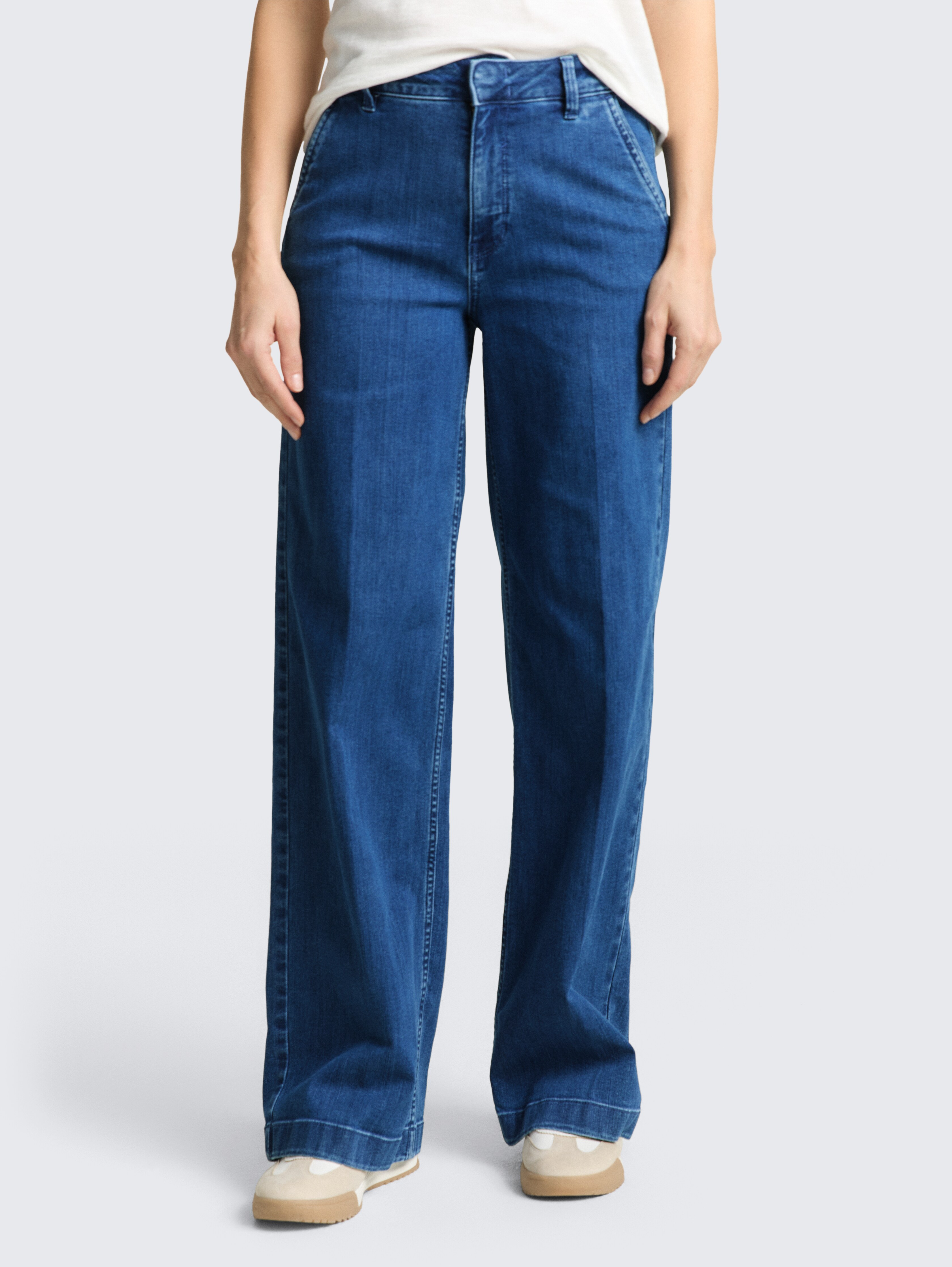 TTMADINA WIDE Jeans von Women, mid stone bright blue denim