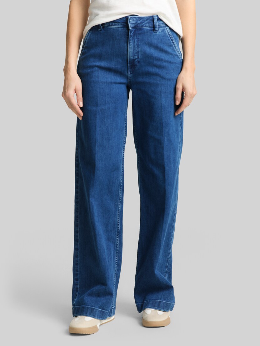 TTMADINA WIDE Jeans von Women, mid stone bright blue denim