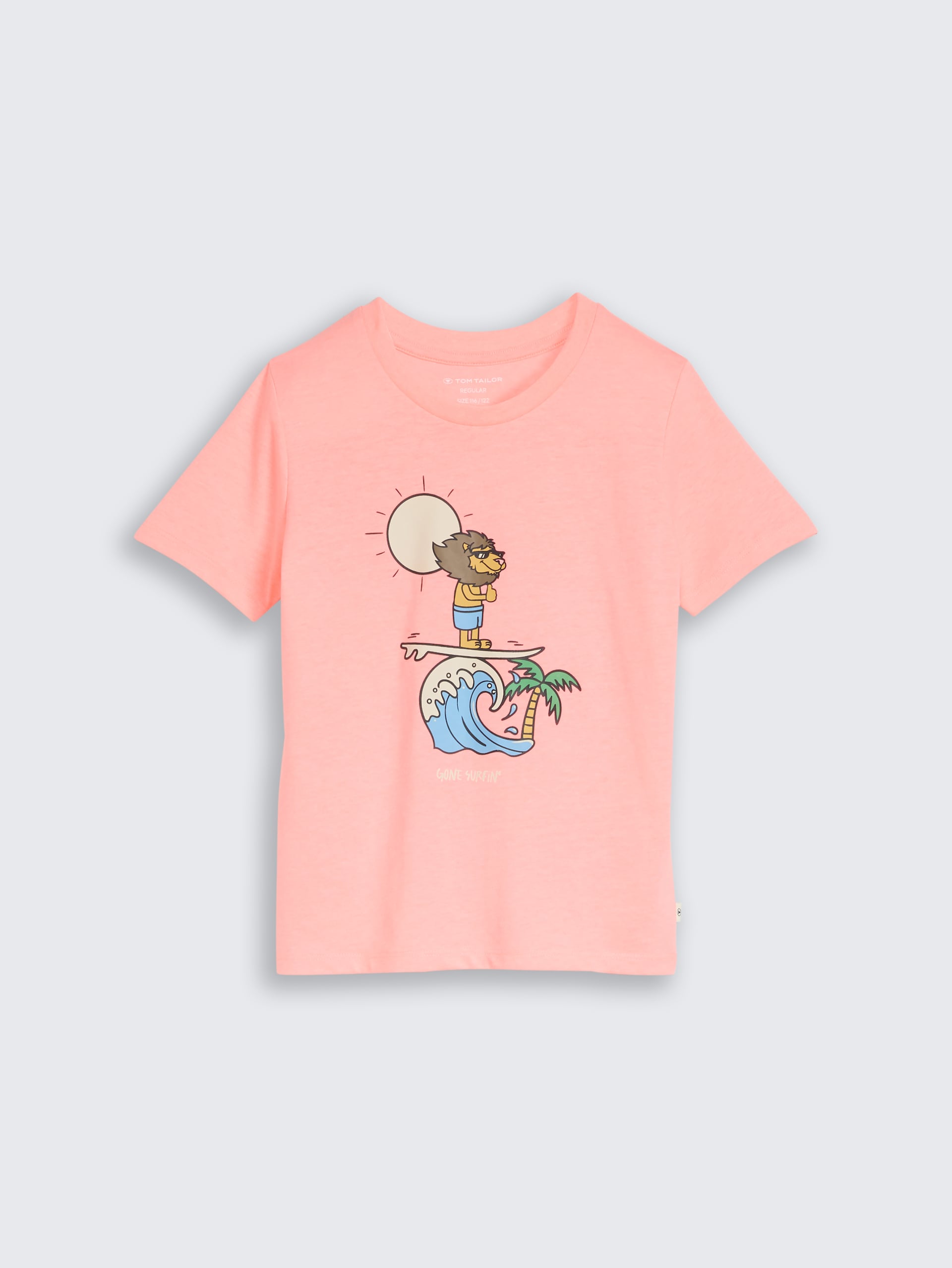 T-shirt met fotoprint - soft neon pink - Product vooraanzicht