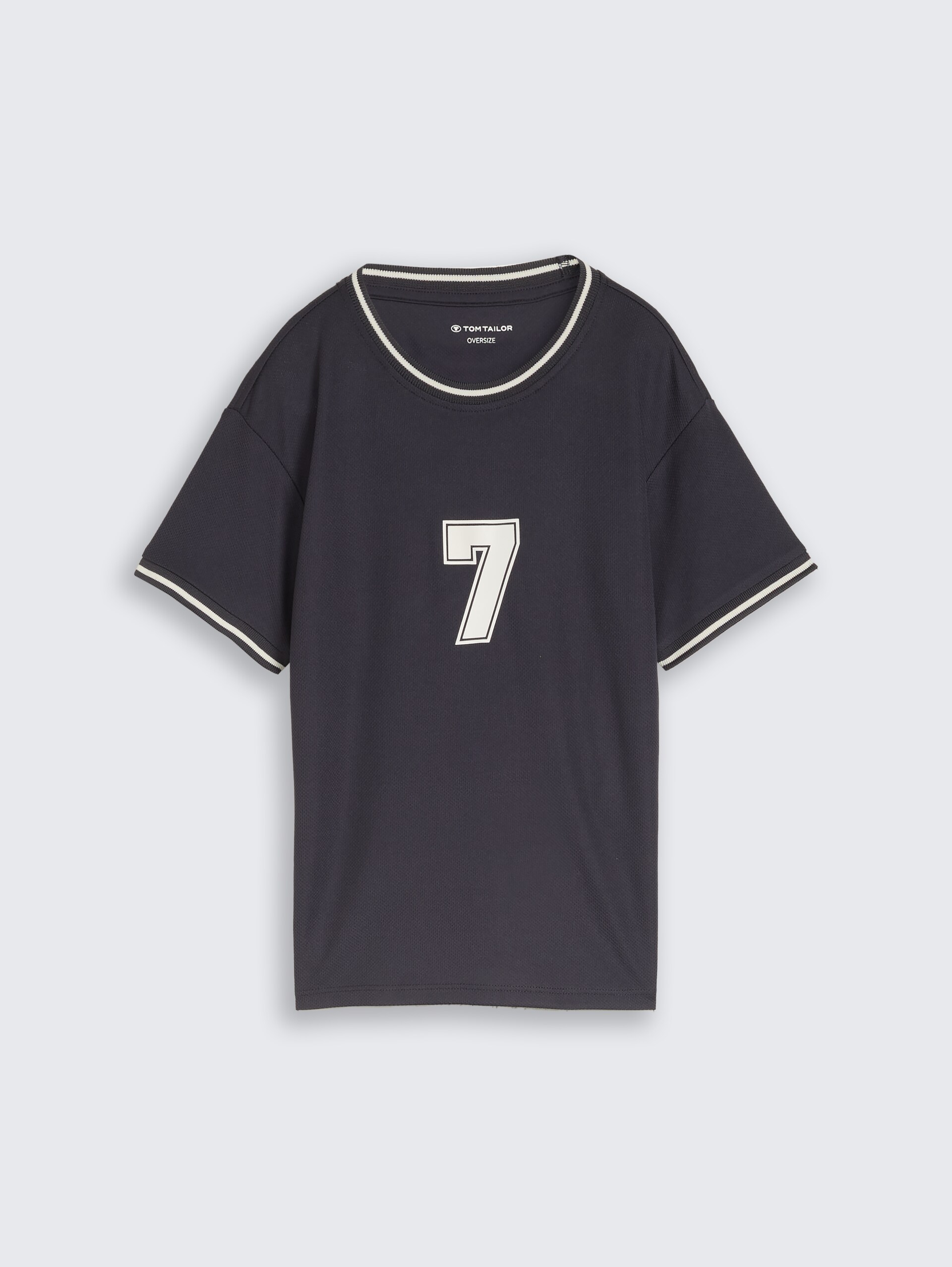 T-shirt met print op de rug - coal grey - Product vooraanzicht