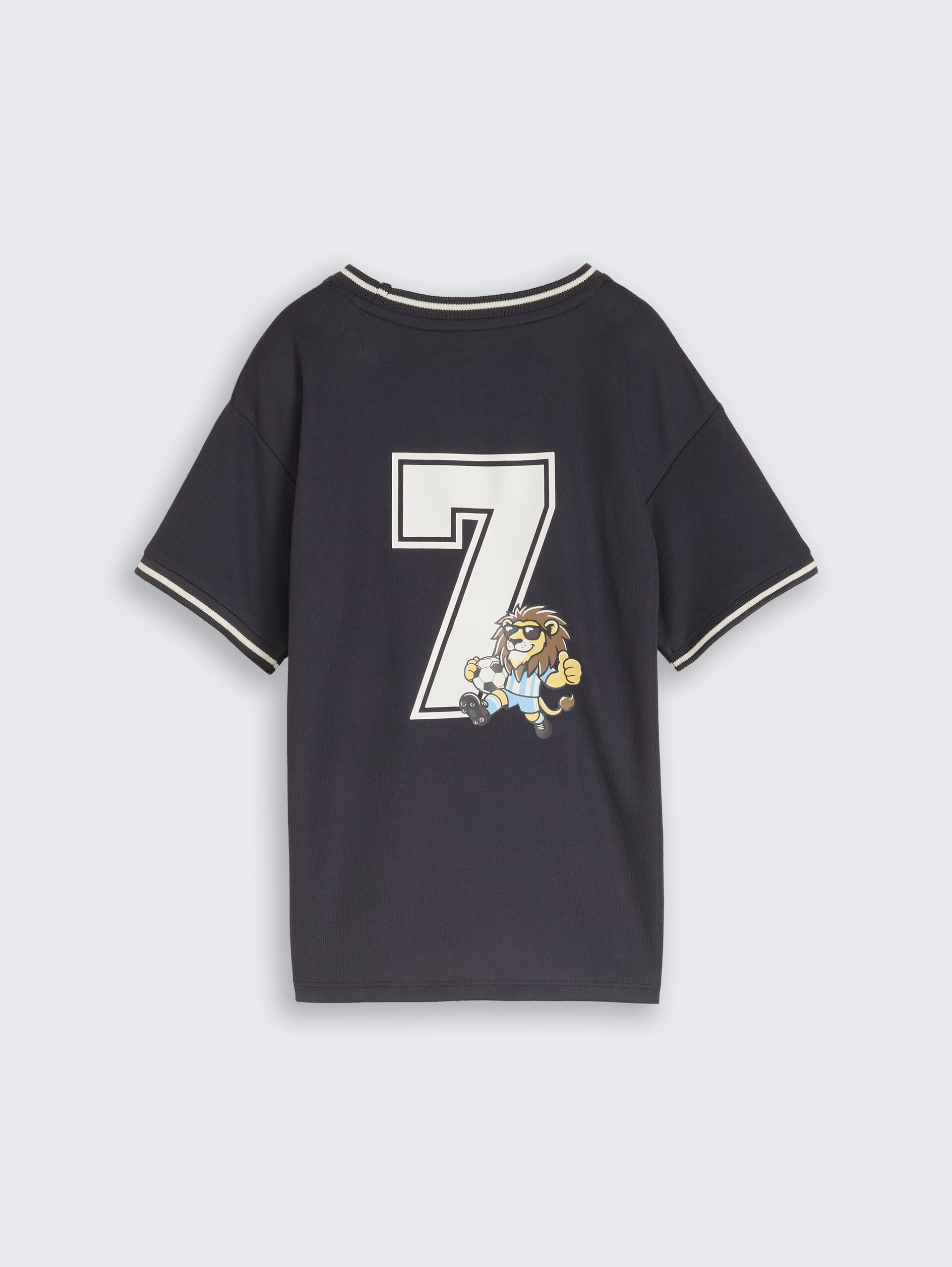 T-shirt met print op de rug - coal grey