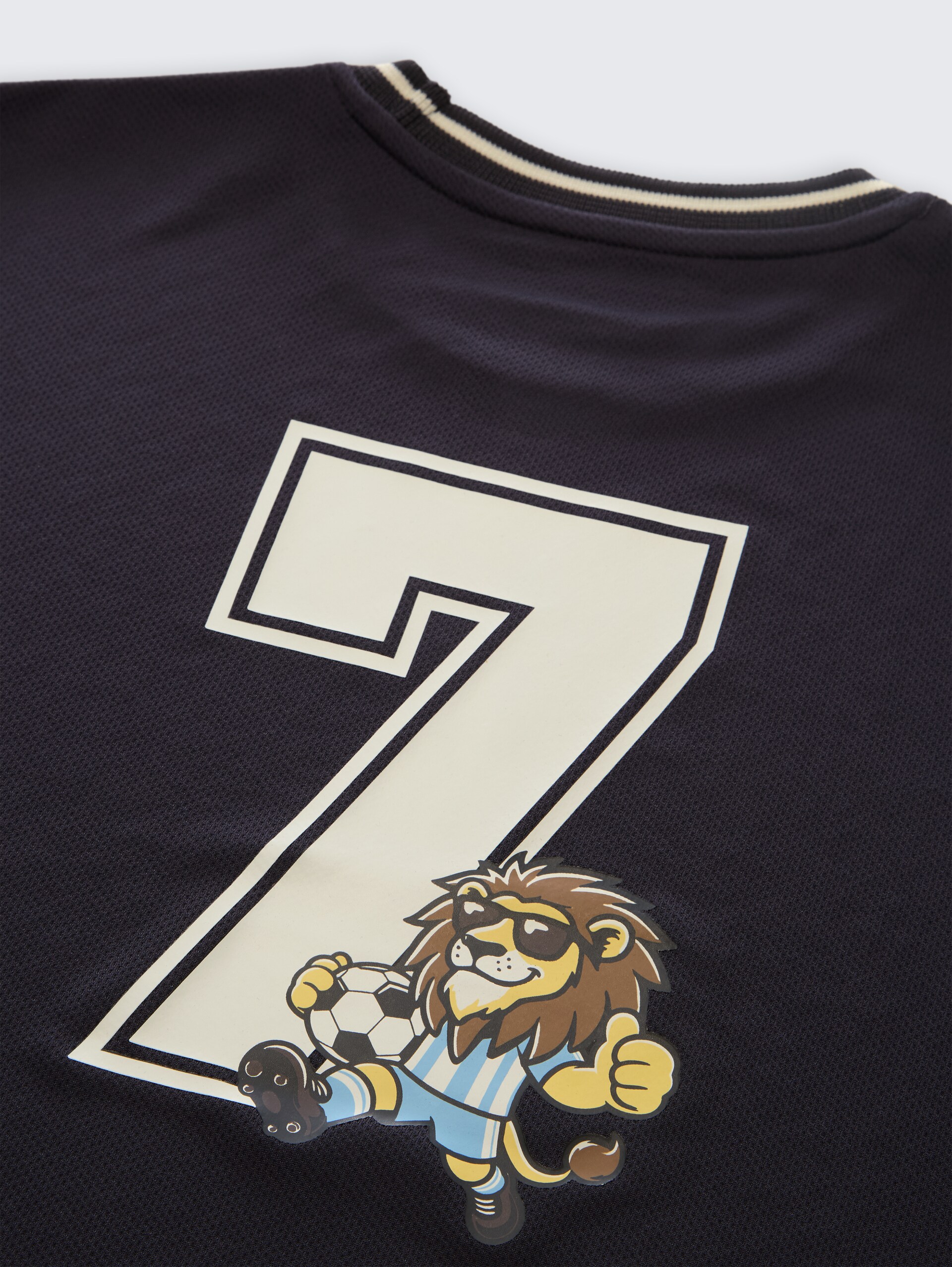 T-shirt met print op de rug - coal grey - Detailaanzicht model