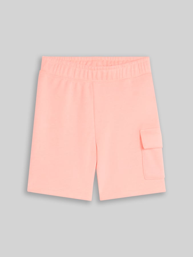 Cargo Sweat-Shorts von Mini Boys, soft neon pink