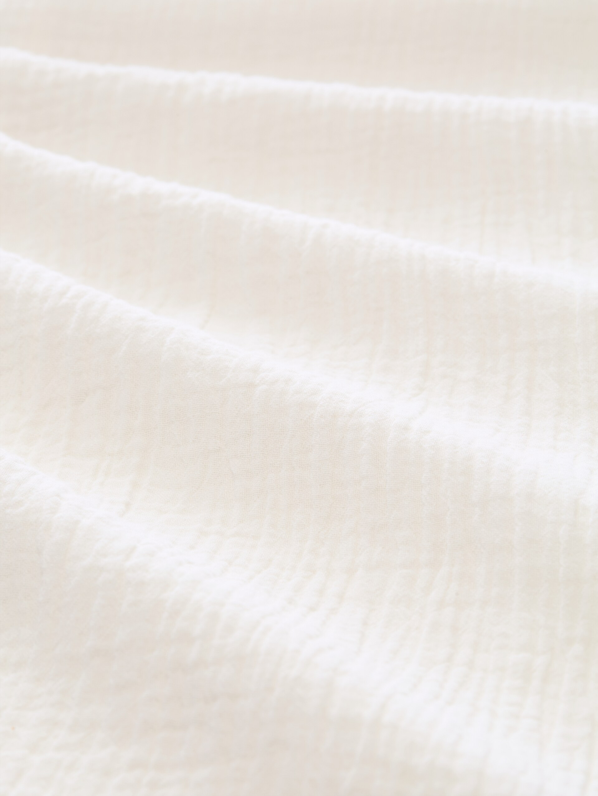 Mousseline broek met wijde pijpen en riem - Whisper White - Materiaalweergave