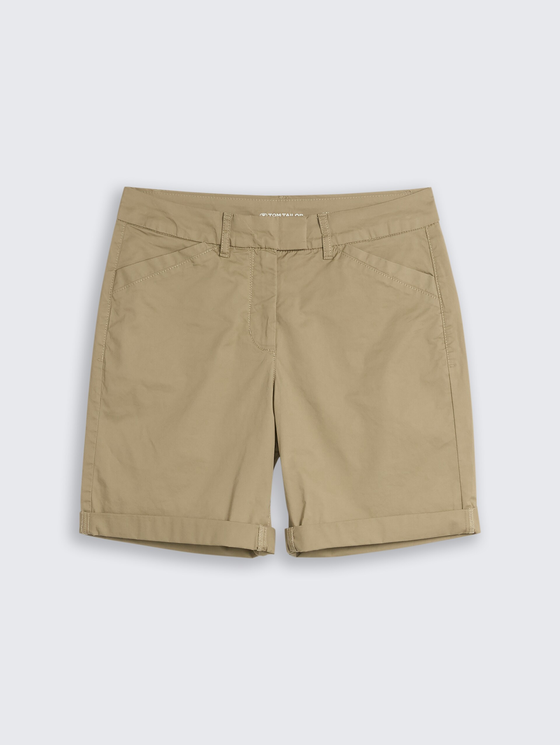 Chino-bermuda - Silver Olive - Product vooraanzicht