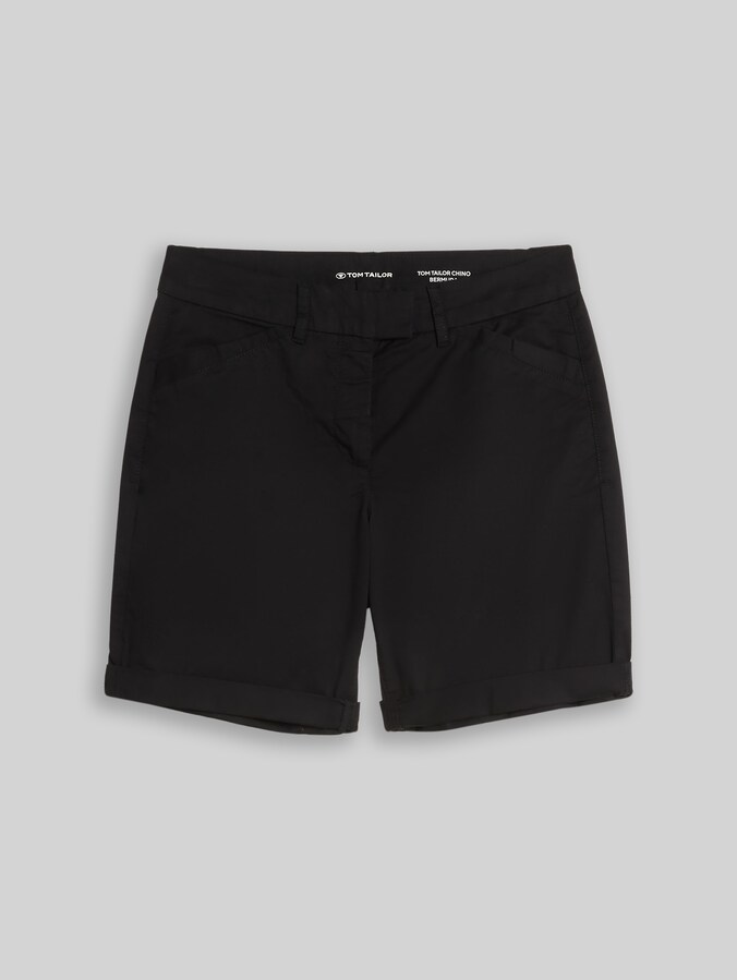 Chino Bermuda Shorts von Women, deep black