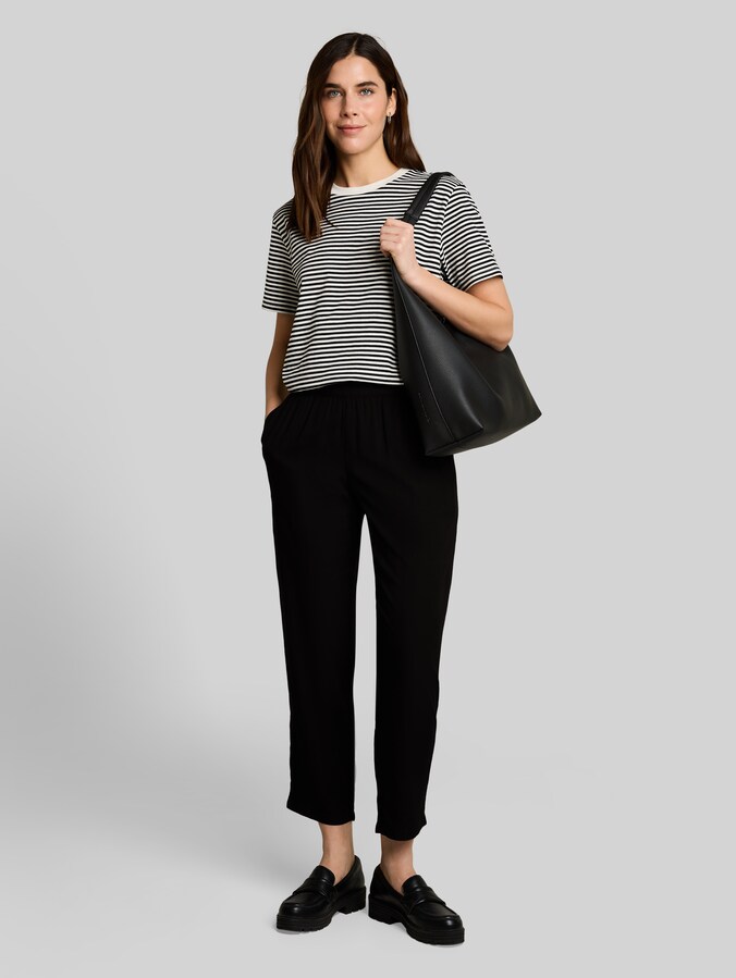 Loose Fit Hose aus Viskose von Women, deep black