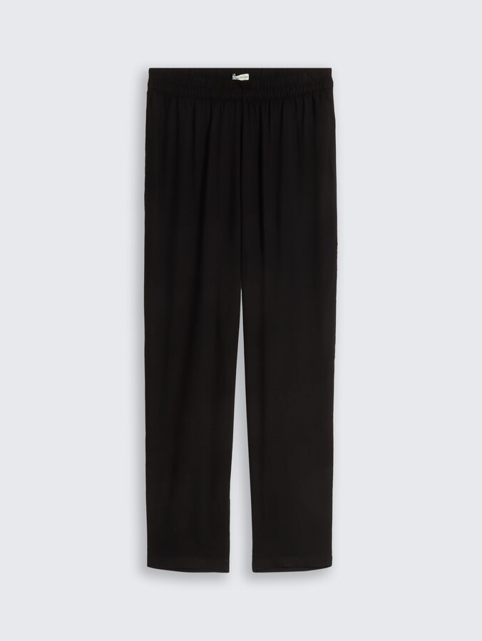 Loose Fit Hose aus Viskose von Women, deep black