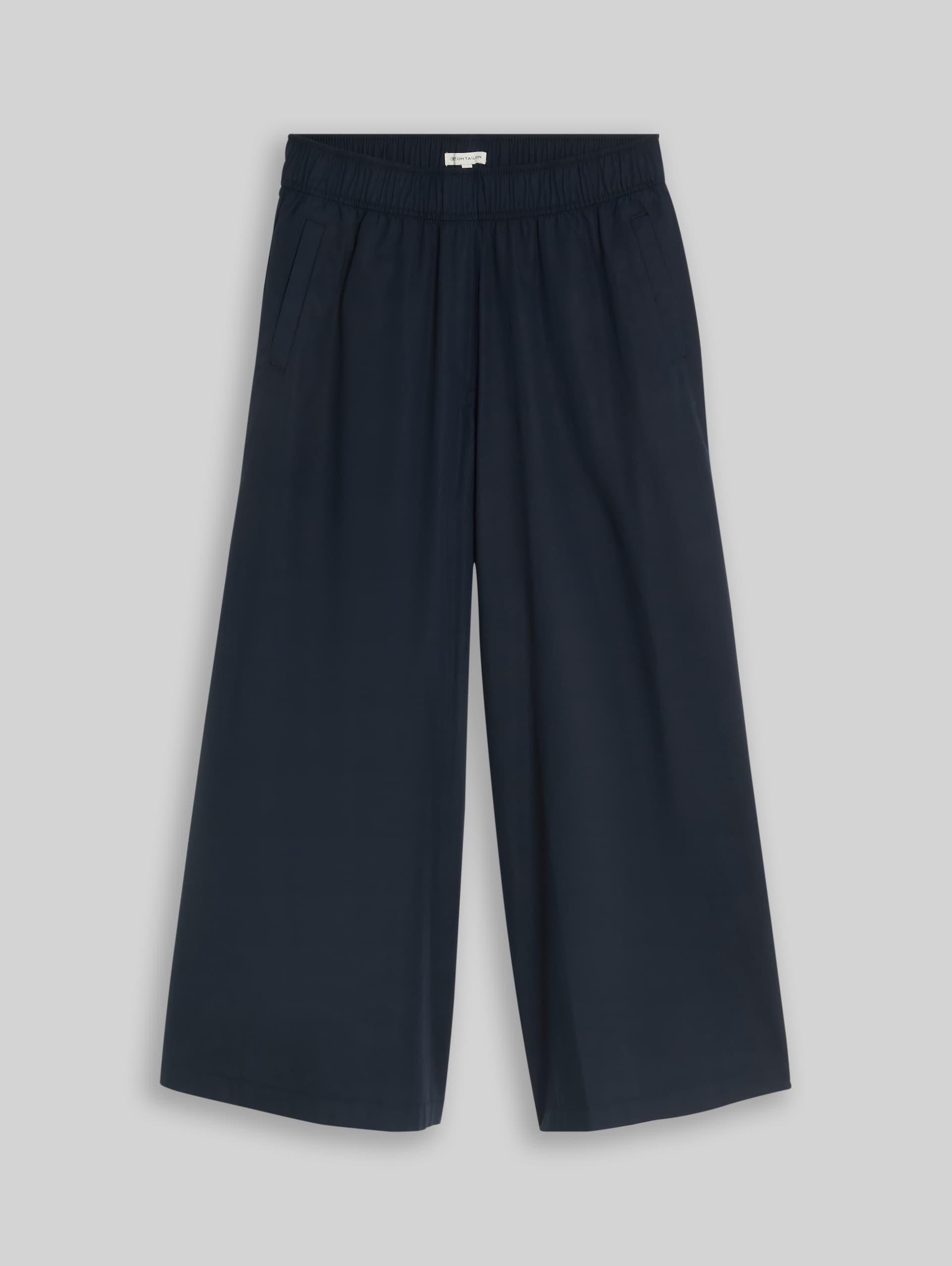Cropped wide-leg trousers - sky captain blue - Front product view