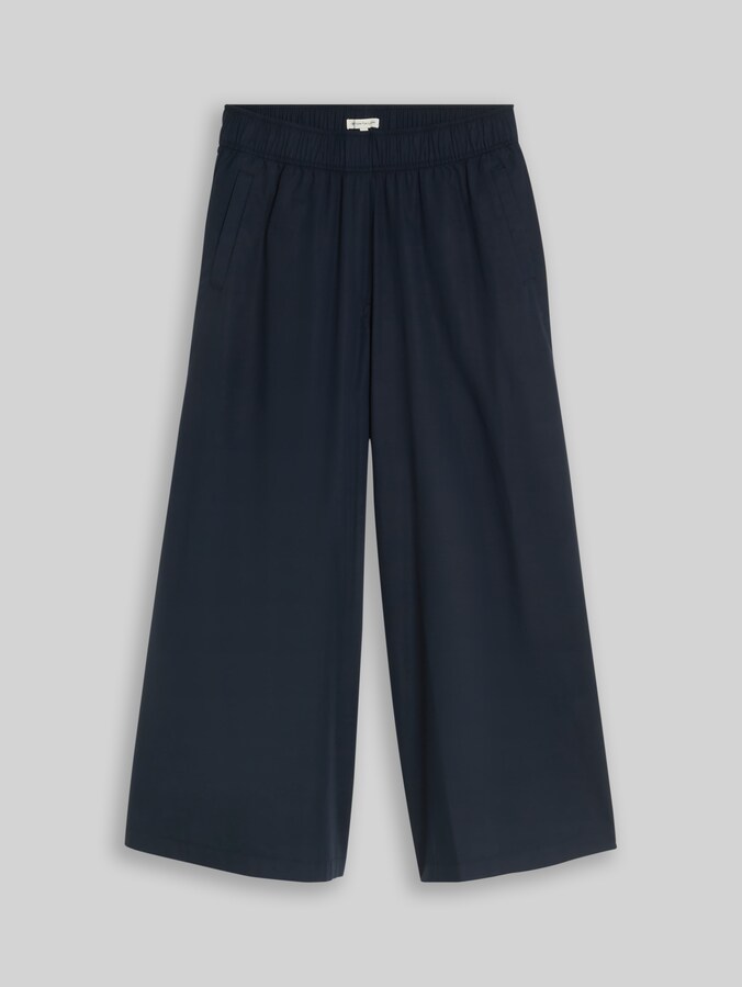 Cropped wide-leg trousers by Women, sky captain blue
