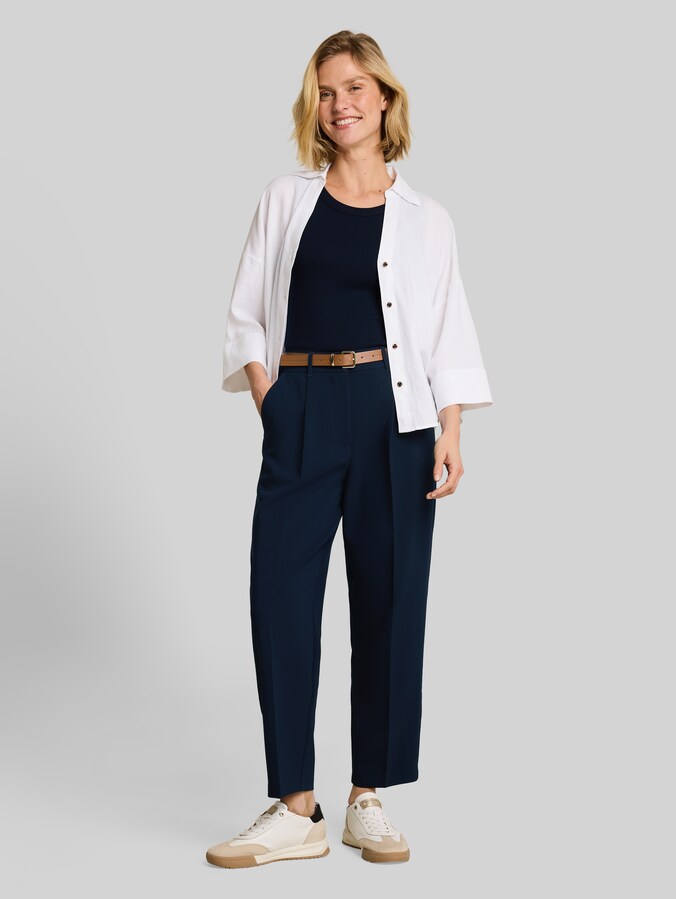 Loose Fit Barrel Hose mit Gürtel von Women, sky captain blue