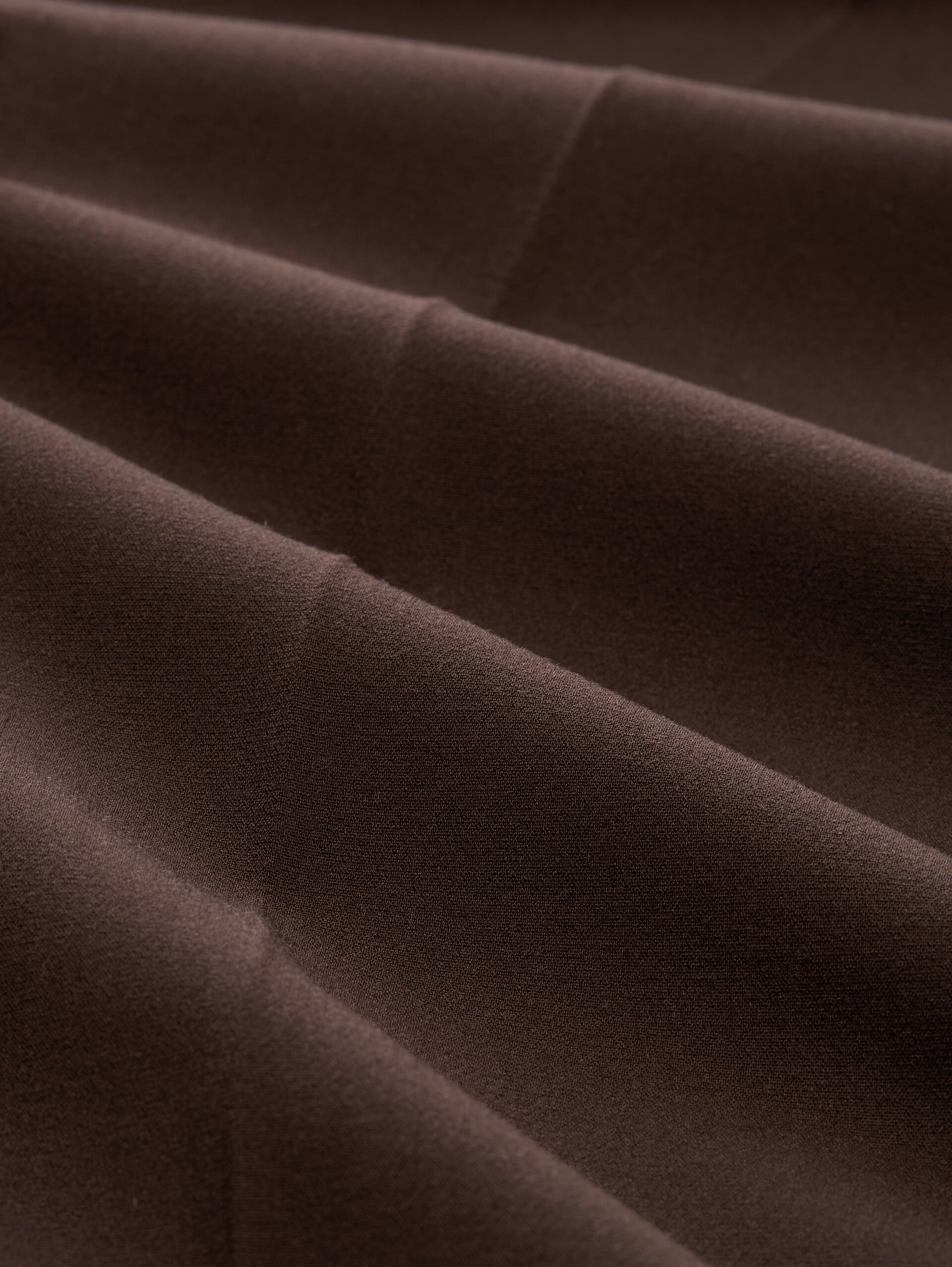 Loszittende barrel-broek met riem - java dark brown - Materiaalweergave