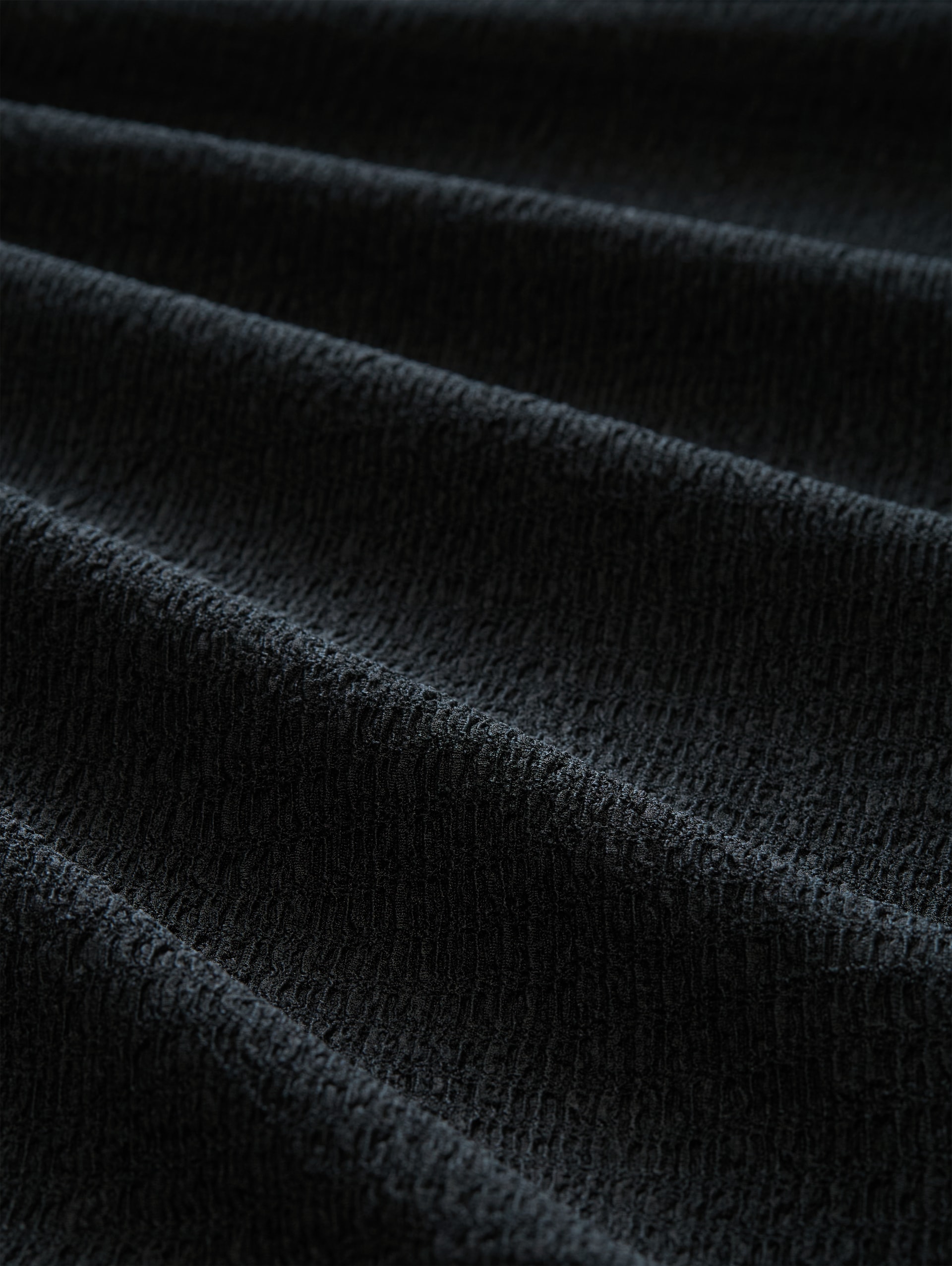 Crinkle culottebroek - deep black - Materiaalweergave