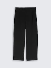 Crinkle Culotte Hose - deep black - Vorder-Produkt-Ansicht