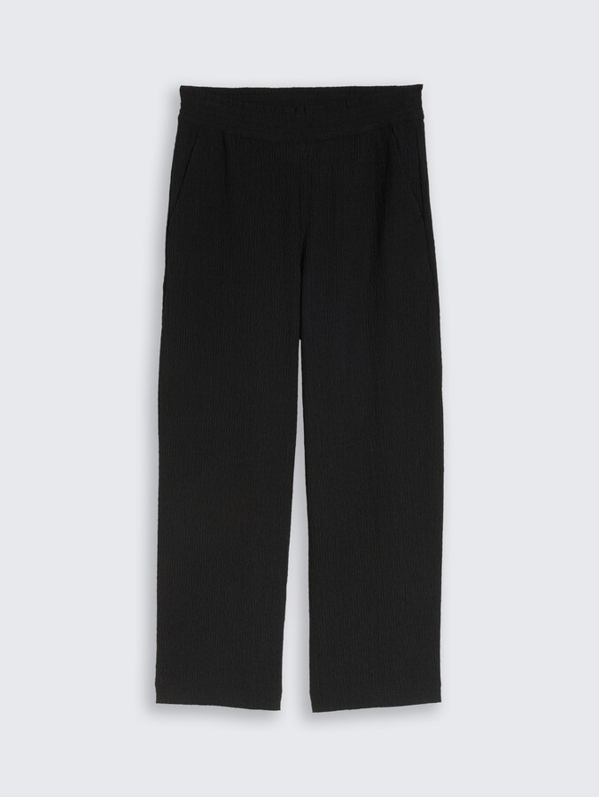 Culotte froissée par Denim Female, deep black