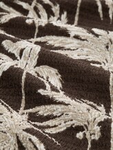 Culotte froissée - brown palmtree print - Vue de la matière