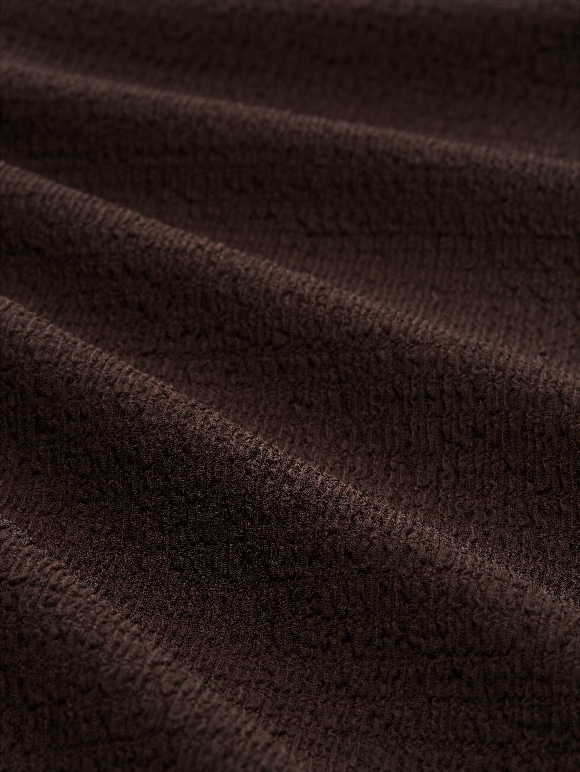Crinkle culottebroek - cool dark brown - Materiaalweergave