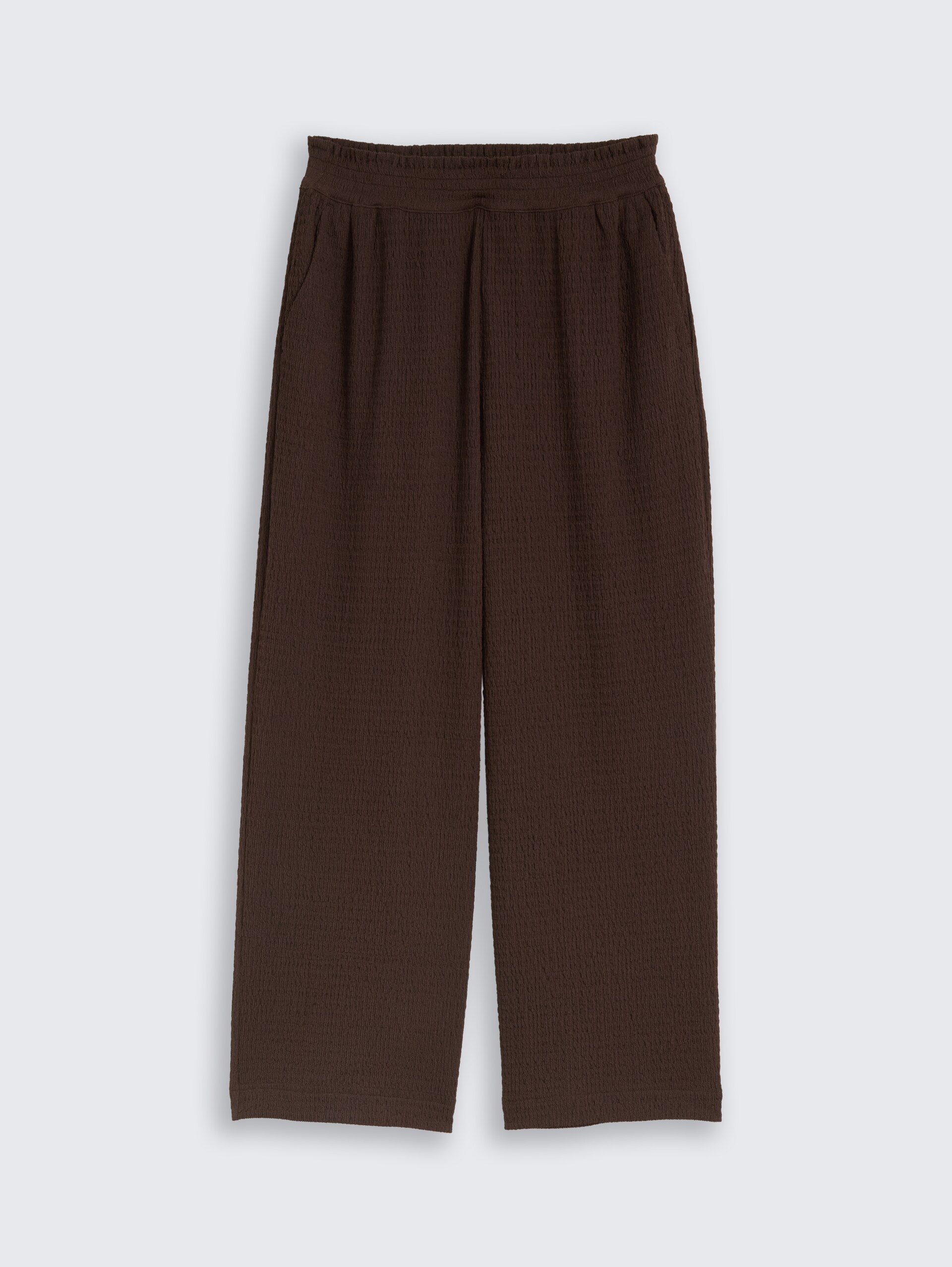 Crinkle culottebroek - cool dark brown - Product vooraanzicht