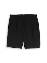 Niet geselecteerd, Crinkle Relaxed Fit-short door Tom Tailor, zwart