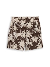 Geselecteerd, Crinkle Relaxed Fit-short door Tom Tailor, bruin