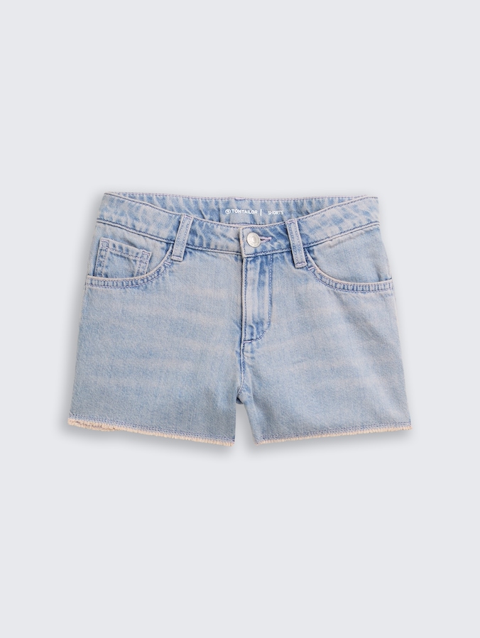 Jeans Shorts von Teen Girls, Tinted Blue Denim