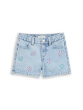 Geselecteerd, Jeansshort met borduursel door Tom Tailor, blauw