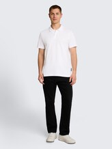 Polo en jersey de coton - White
