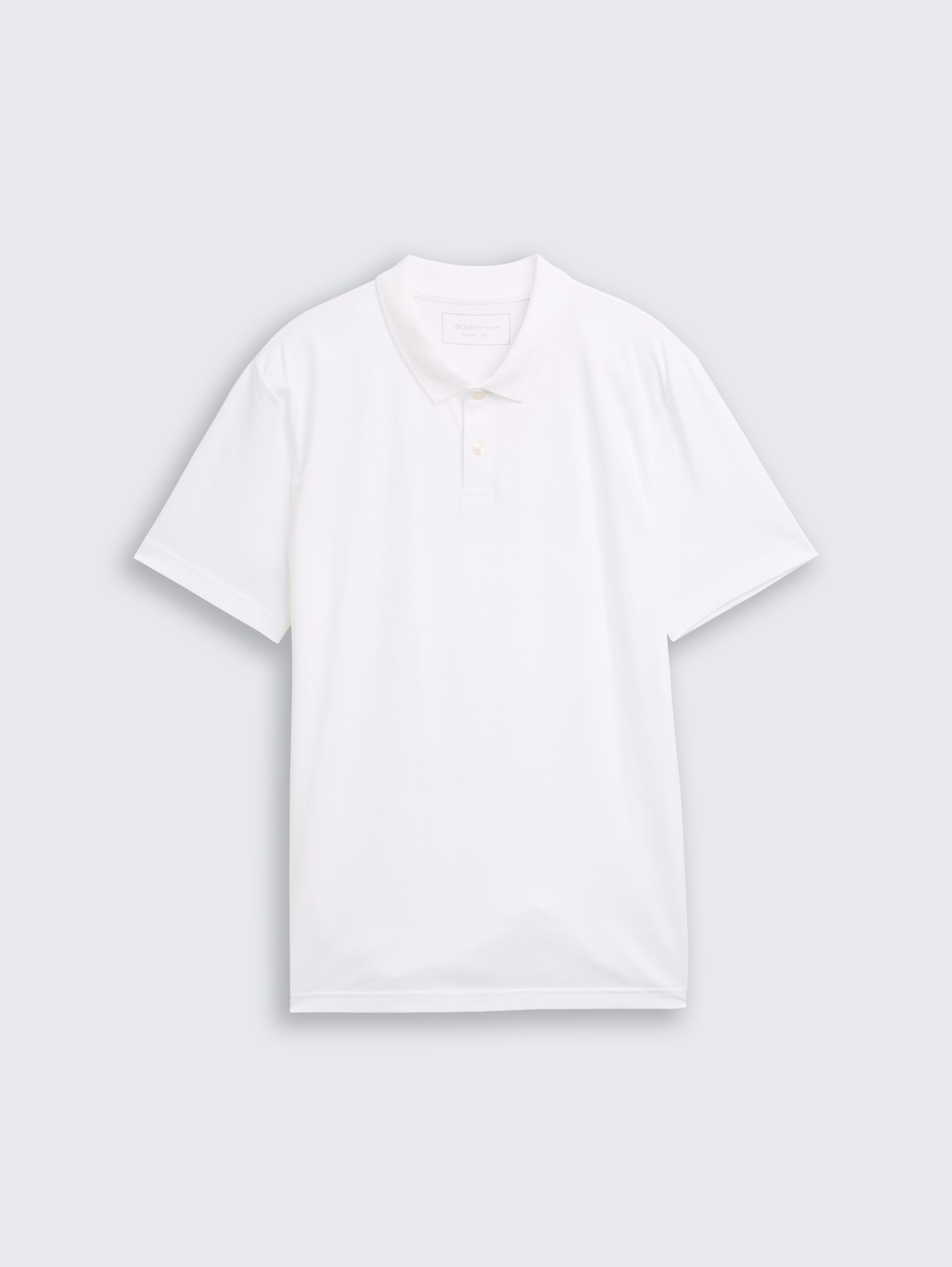 Jersey poloshirt van katoen - White