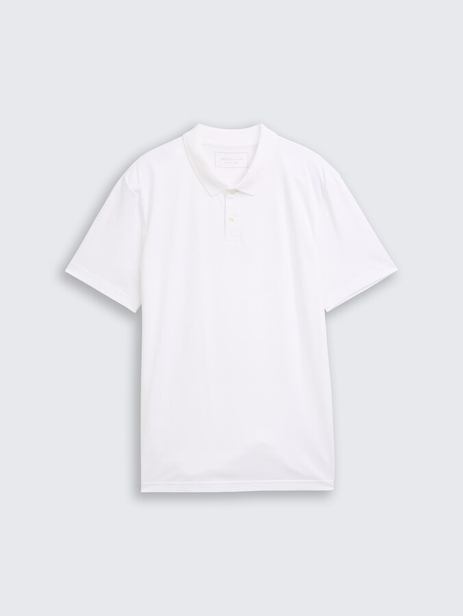 Jersey Poloshirt aus Baumwolle von Denim Male, White