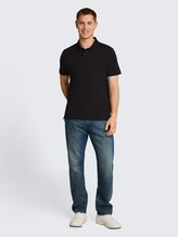 Jersey poloshirt van katoen - Black